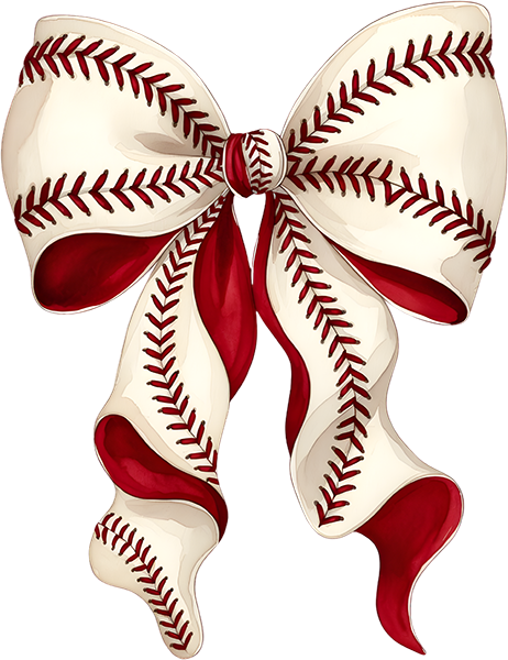 DTF Transfer – Baseball Bow Multi Sizes (SP-BS003)