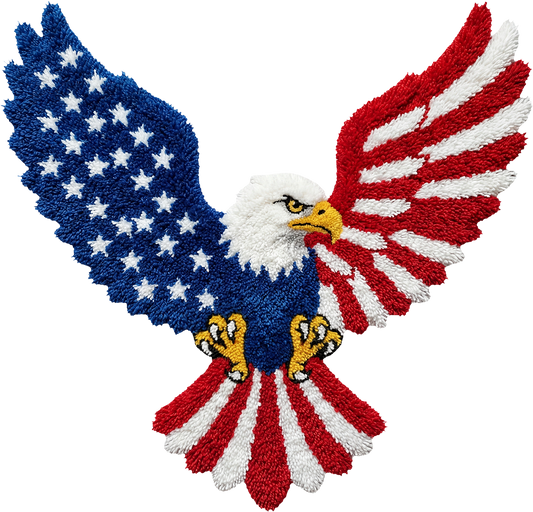 DTF Transfer – IB Patriotic Yarn Eagle Multi Sizes