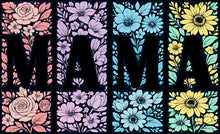 Load image into Gallery viewer, DTF Transfer – IC Mama Flowers Multi Sizes
