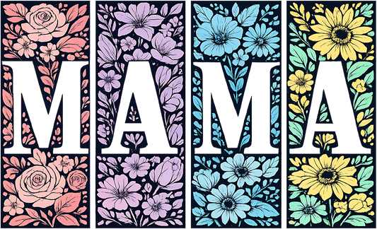 DTF Transfer – IC Mama Flowers Multi Sizes