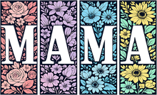 Load image into Gallery viewer, DTF Transfer – IC Mama Flowers Multi Sizes
