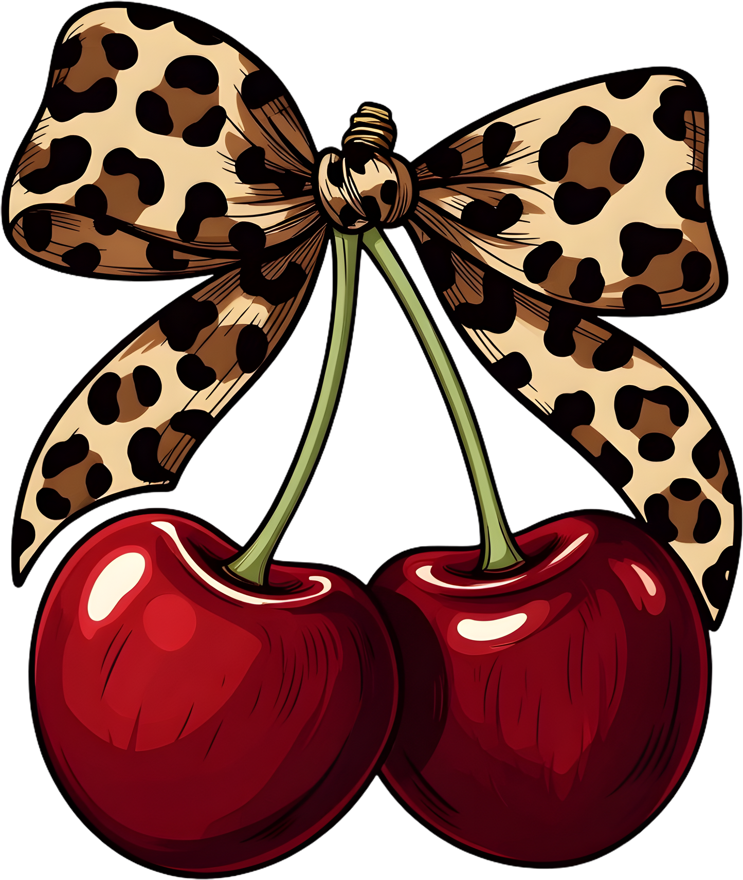 DTF Transfer – Leopard Cherrys Multi Sizes (FO-CH001)