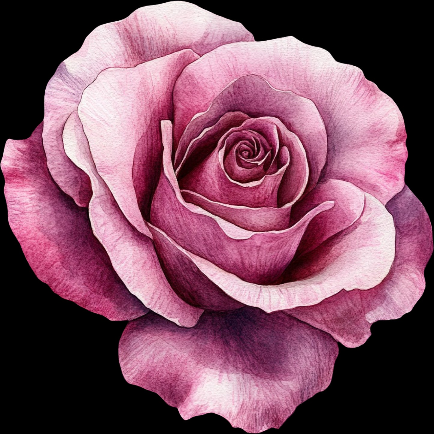 DTF Transfer – Pink Rose Multi Sizes (FL-RS001)