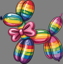 Load image into Gallery viewer, DTF Transfer – Balloon Dog Rainbow Multi Sizes (BA-DG007)
