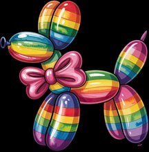 Load image into Gallery viewer, DTF Transfer – Balloon Dog Rainbow Multi Sizes (BA-DG007)
