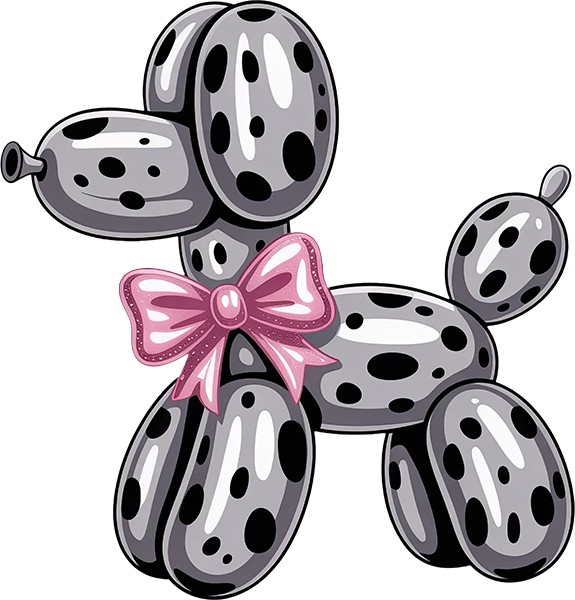 DTF Transfer – IJ Balloon Dog Spots Multi Sizes