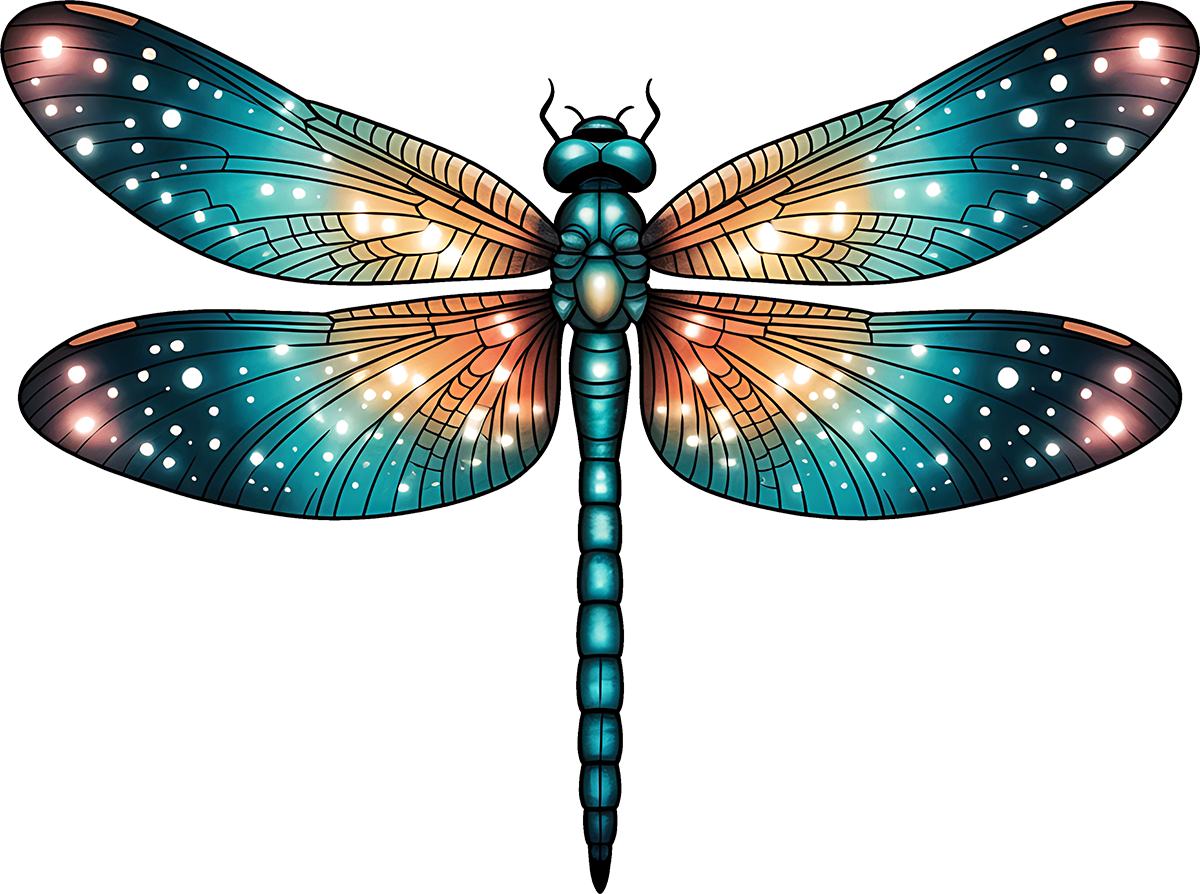 DTF Transfer – Dragonfly A Multi Sizes (IN-DF004)