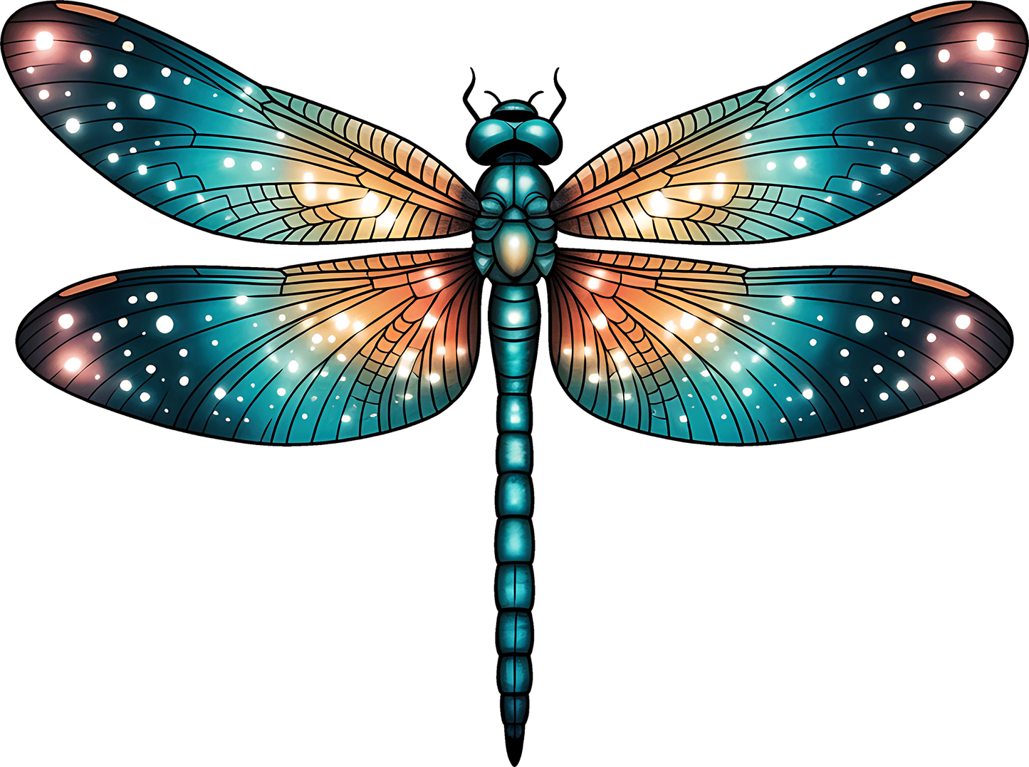DTF Transfer – Dragonfly A Multi Sizes (IN-DF004)