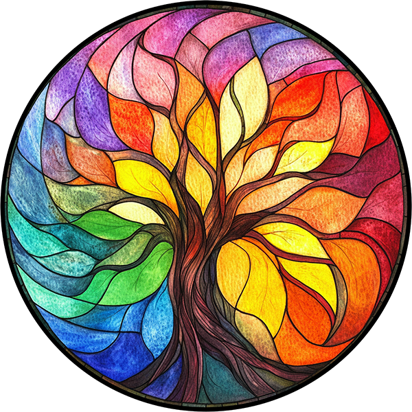 DTF Transfer – IN Colorful Tree Multi Sizes