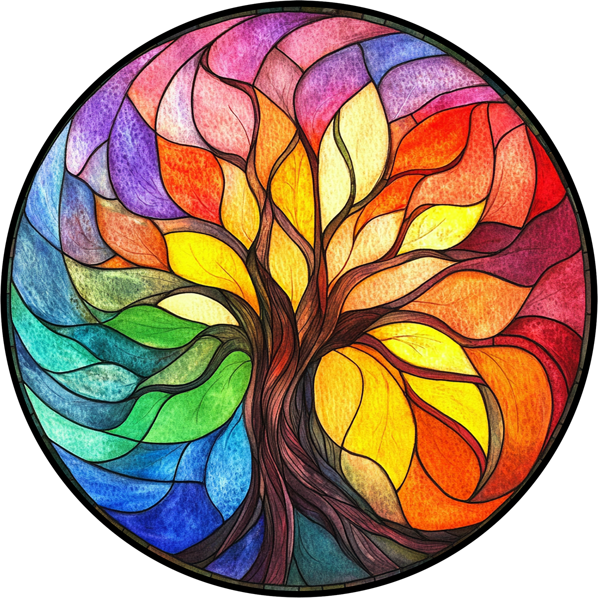 DTF Transfer – IN Colorful Tree Multi Sizes