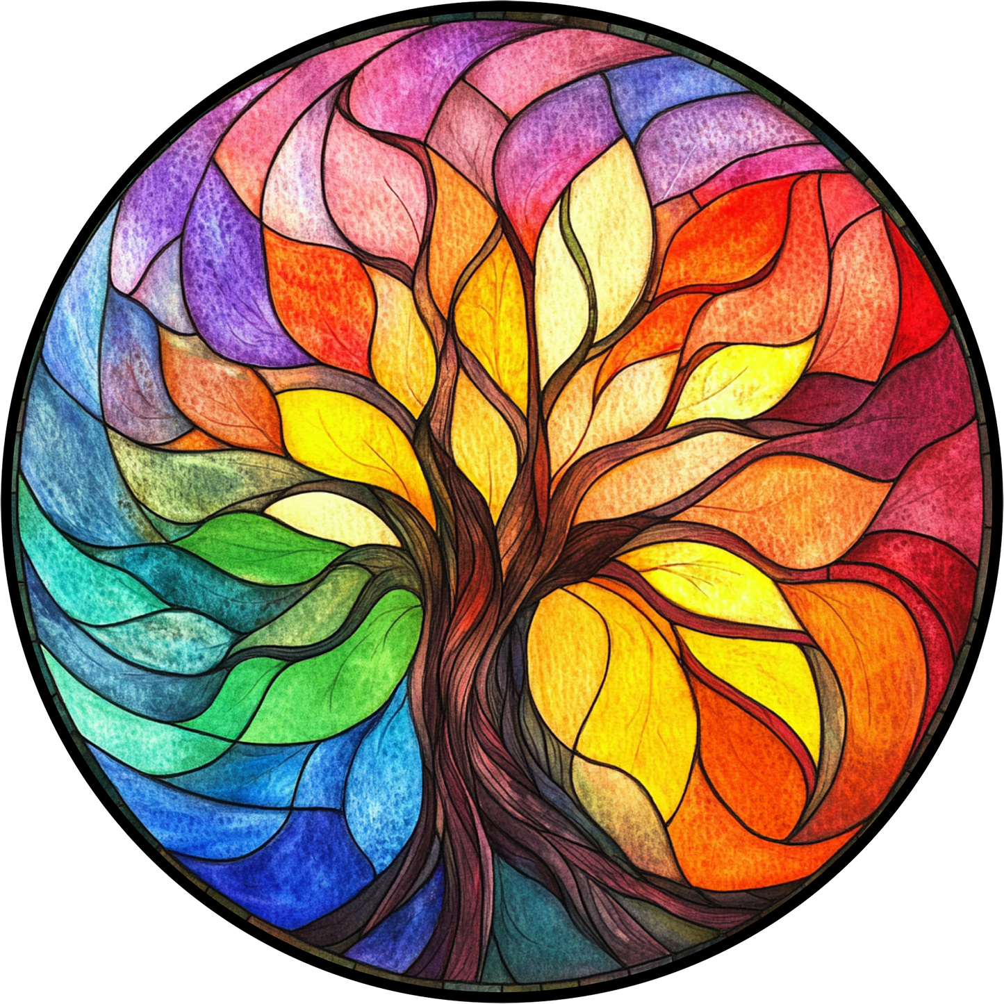 DTF Transfer – IN Colorful Tree Multi Sizes