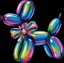 Load image into Gallery viewer, DTF Transfer – Balloon Dog Iridescent Multi Sizes (BA-DG004)
