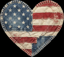 Load image into Gallery viewer, DTF Transfer – Patch Heart Flag Multi Sizes (PA-FL002)
