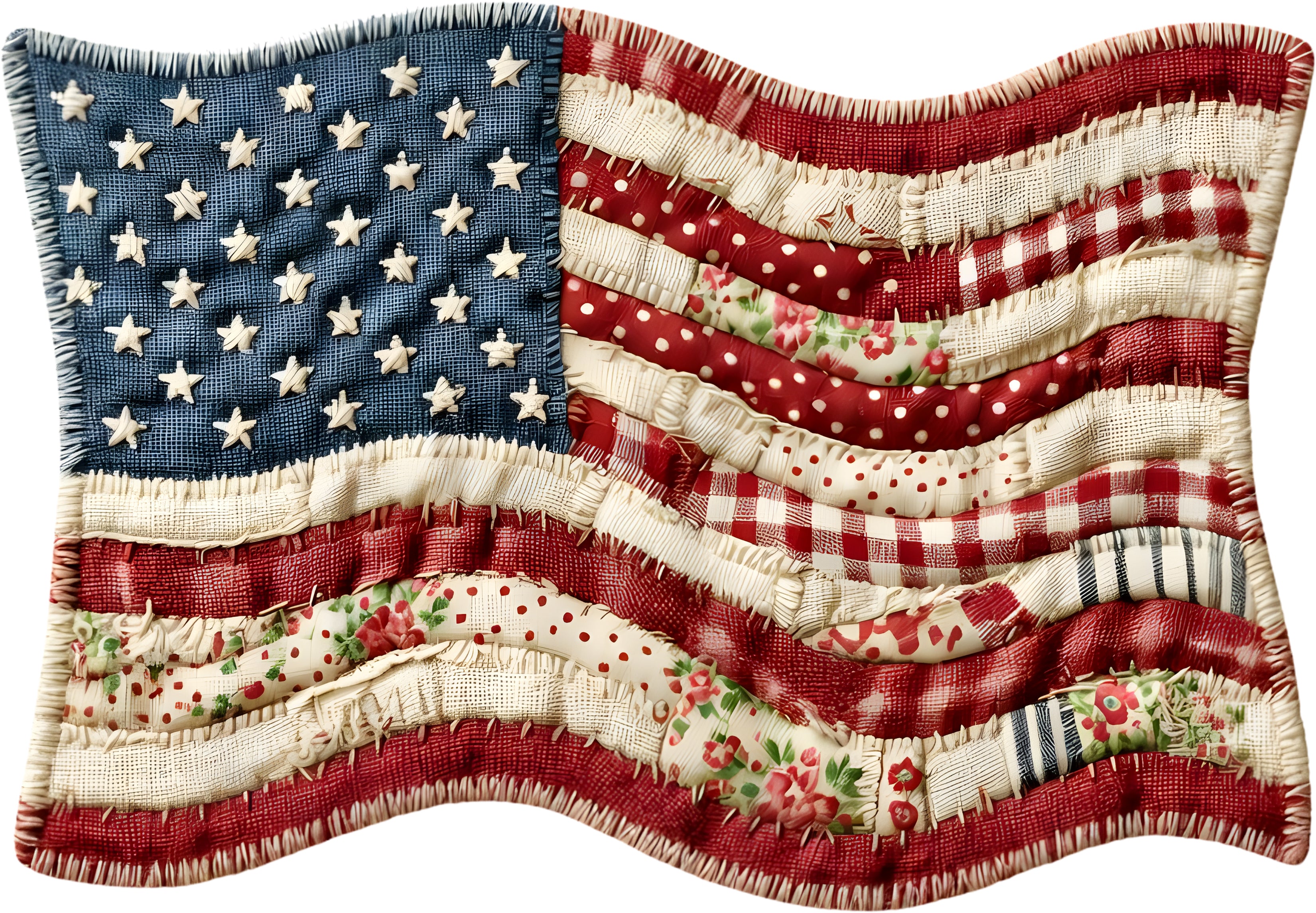 DTF Transfer – Patch Flag Multi Sizes (PA-FL004) – Get Things Printed INC