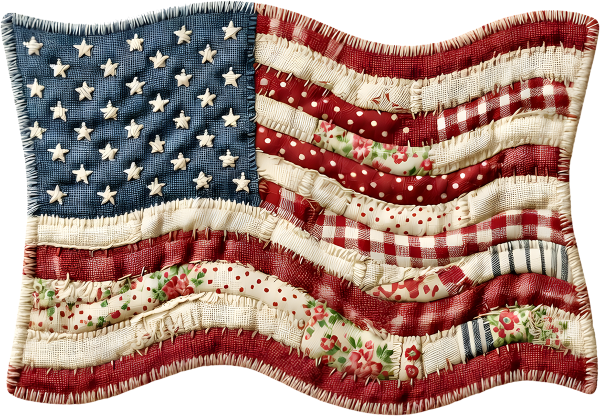 DTF Transfer – Patch Flag Multi Sizes (PA-FL004)