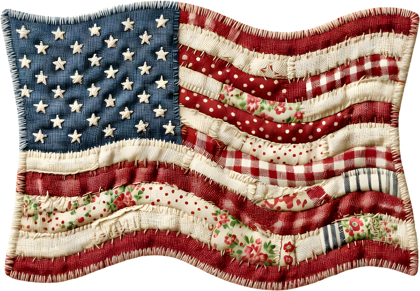 DTF Transfer – Patch Flag Multi Sizes (PA-FL004)