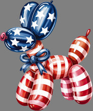 Load image into Gallery viewer, DTF Transfer – Patriotic Balloon Dog Multi Sizes (BA-DG003)
