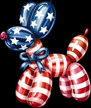 Load image into Gallery viewer, DTF Transfer – Patriotic Balloon Dog Multi Sizes (BA-DG003)
