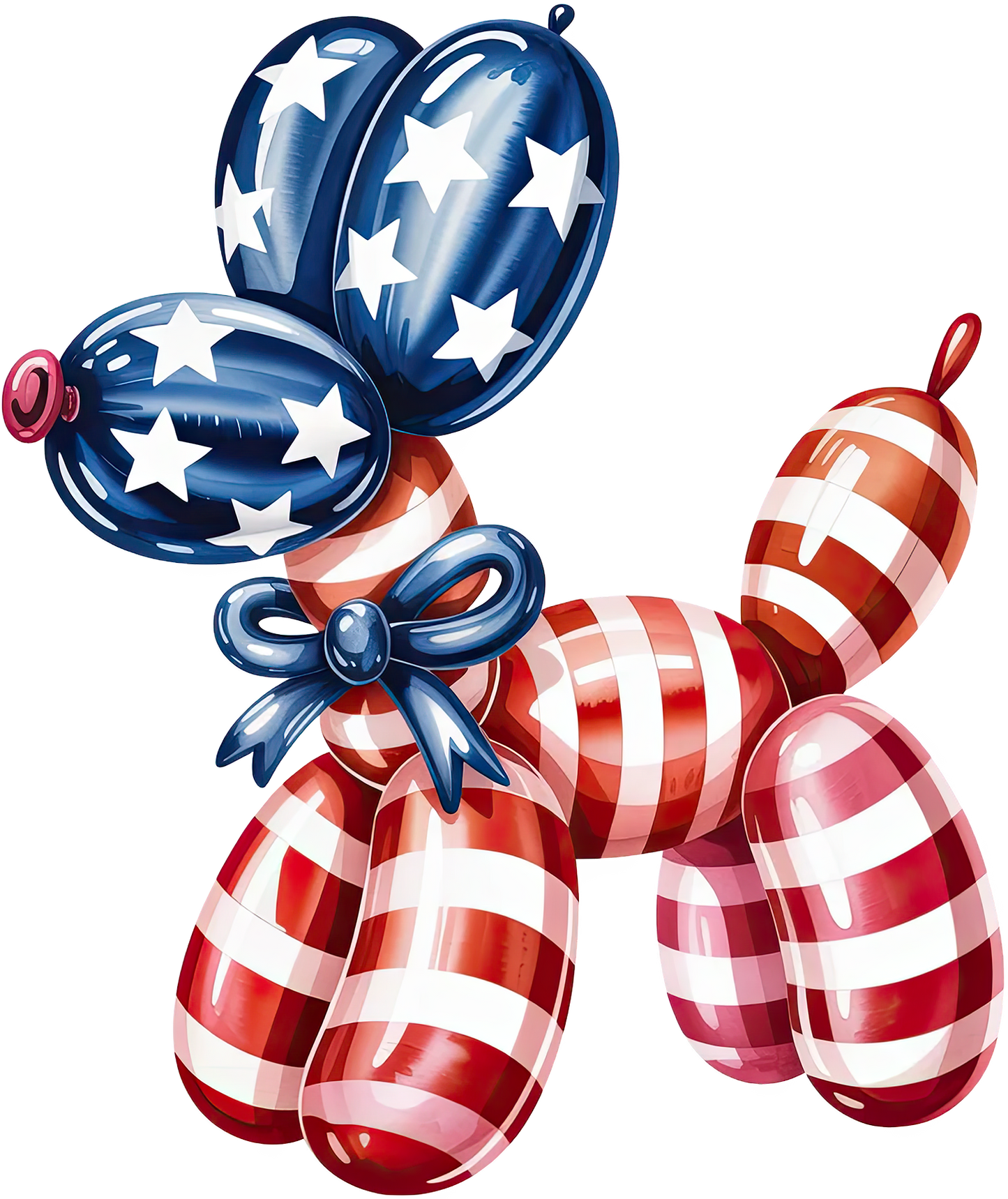 DTF Transfer – Patriotic Balloon Dog Multi Sizes (BA-DG003)