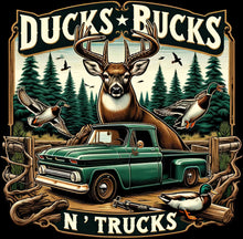 Load image into Gallery viewer, DTF Transfer – JB Ducks Bucks N Trucks Multi Sizes
