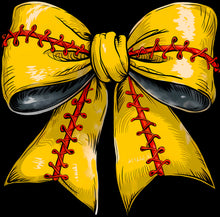 Load image into Gallery viewer, DTF Transfer – JD Softball Bow Multi Sizes
