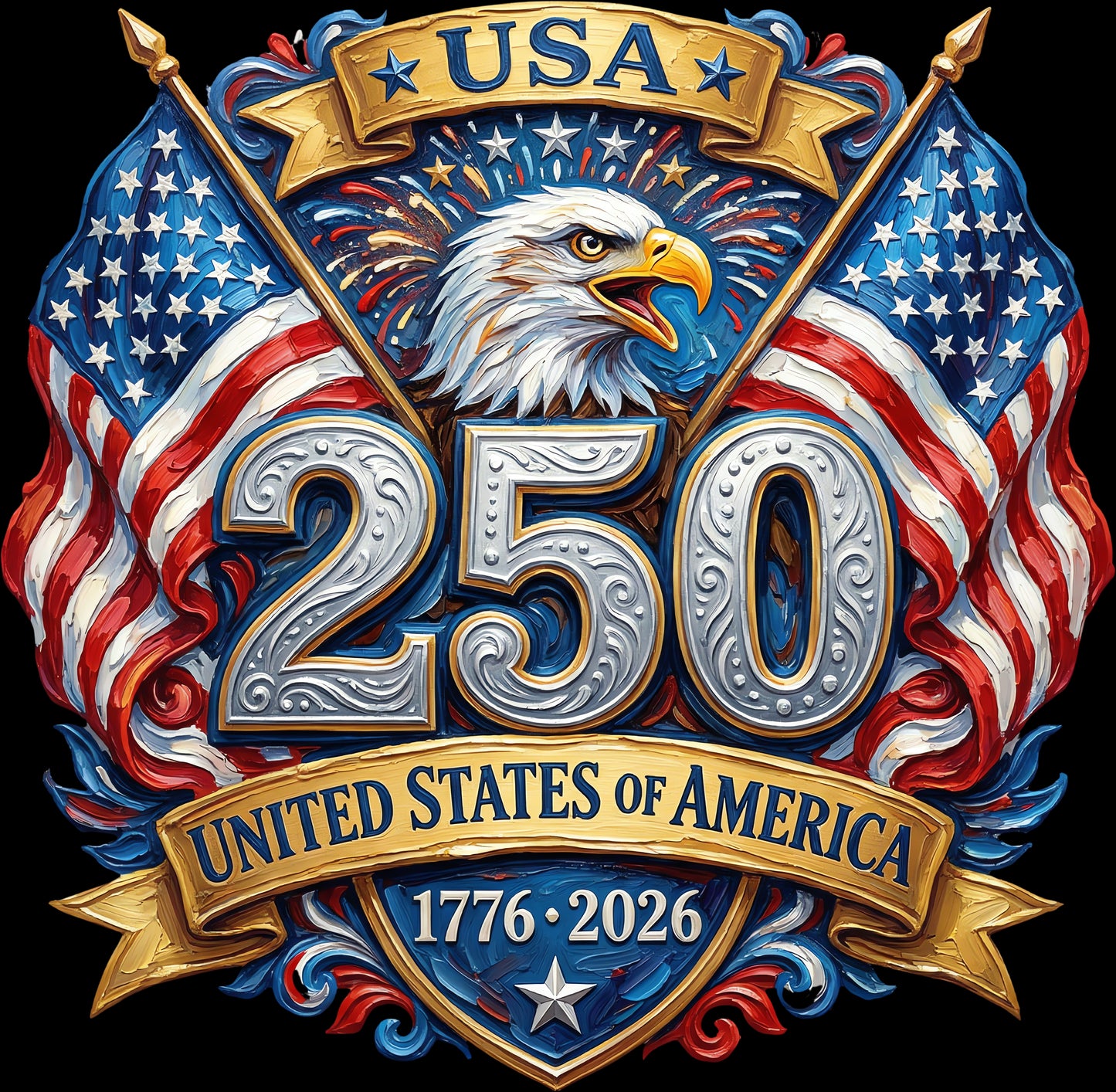 DTF Transfer – 250 USA Multi Sizes (PA-AN001)