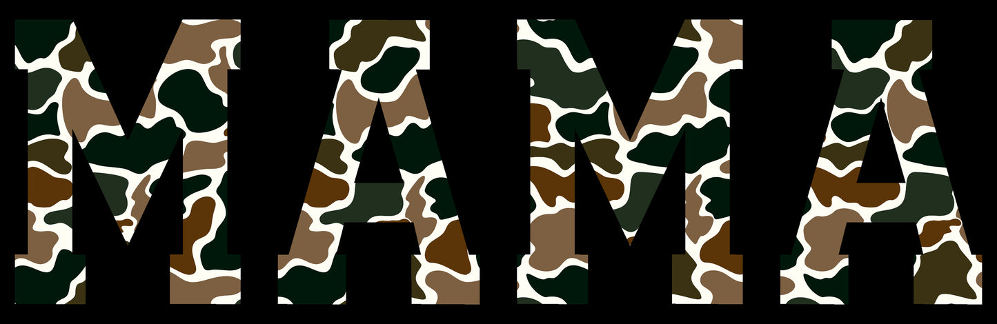 DTF Transfer – Camo Mama Multi Sizes (MO-TX001)