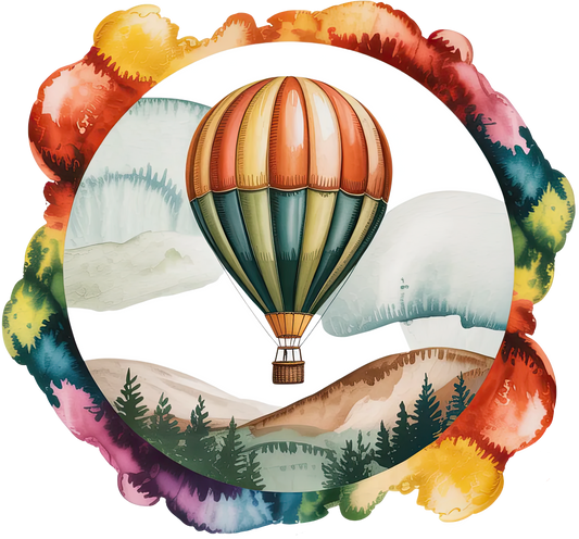 DTF Transfer – Hot Air Ballon Multi Sizes (BA-HA001)
