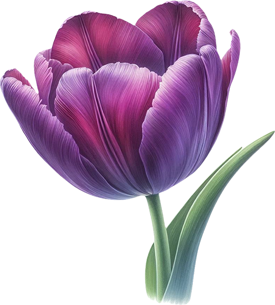 DTF Transfer – Purple Flower Multi Sizes (FL-MI002)