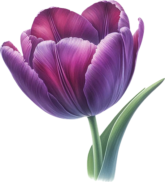 DTF Transfer – Purple Flower Multi Sizes (FL-MI002)