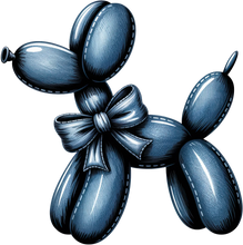 Load image into Gallery viewer, DTF Transfer – Denim Balloon Dog Multi Sizes (BA-DG002)
