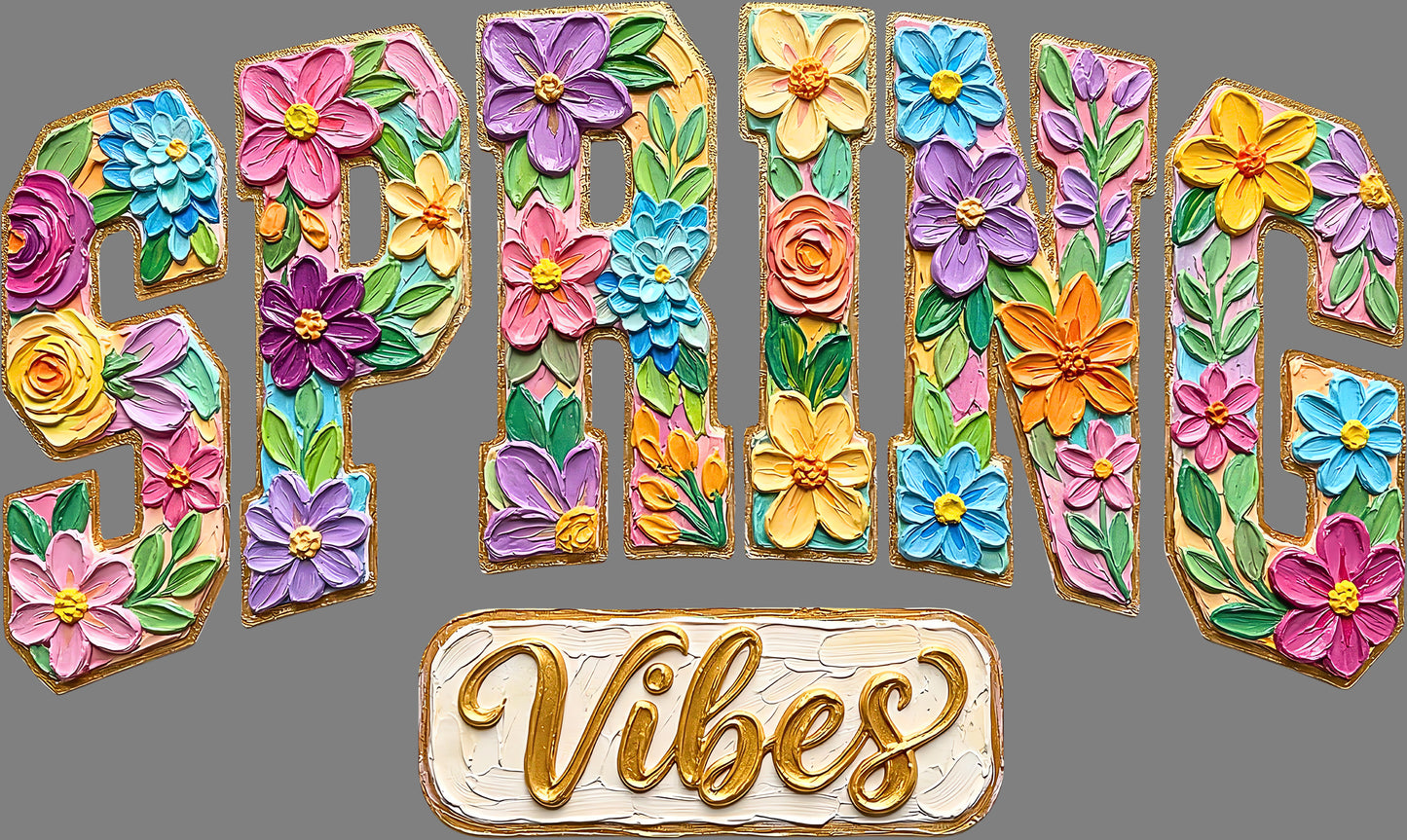 DTF Transfer – JP Spring Vibes Multi Sizes