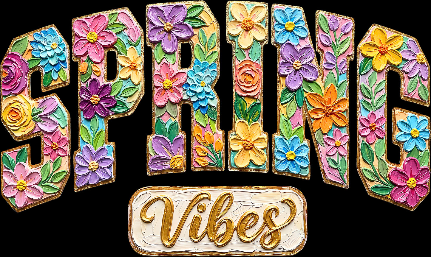 DTF Transfer – JP Spring Vibes Multi Sizes