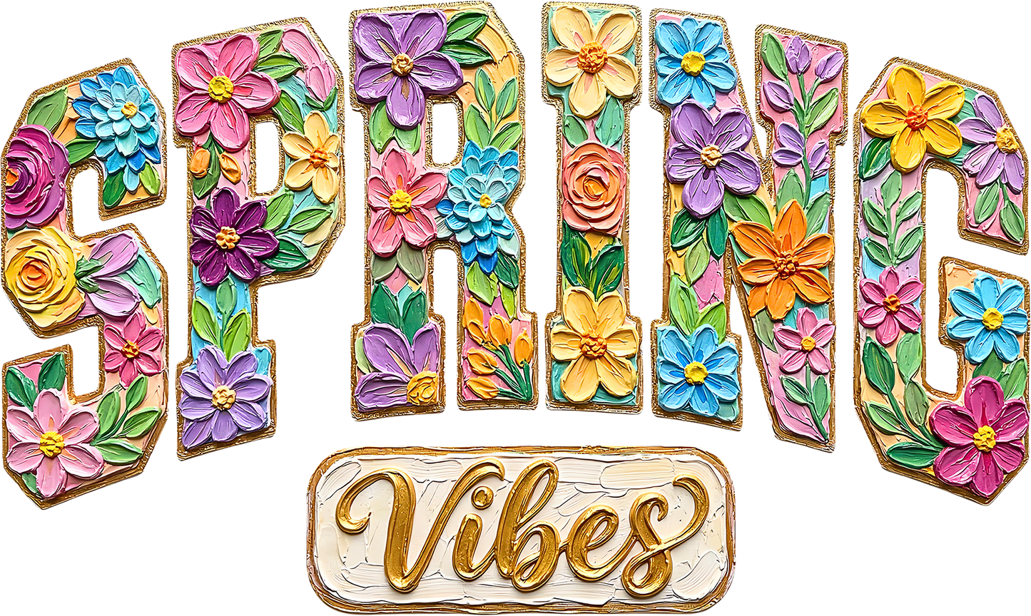 DTF Transfer – JP Spring Vibes Multi Sizes