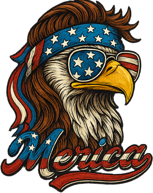 DTF Transfer – Merica Eagle Multi Sizes (PA-EA002)