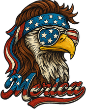 Load image into Gallery viewer, DTF Transfer – Merica Eagle Multi Sizes (PA-EA002)

