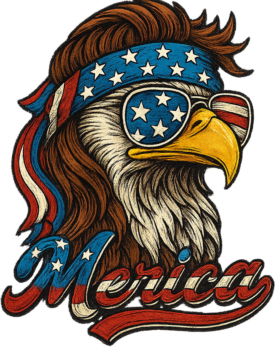 DTF Transfer – Merica Eagle Multi Sizes (PA-EA002)