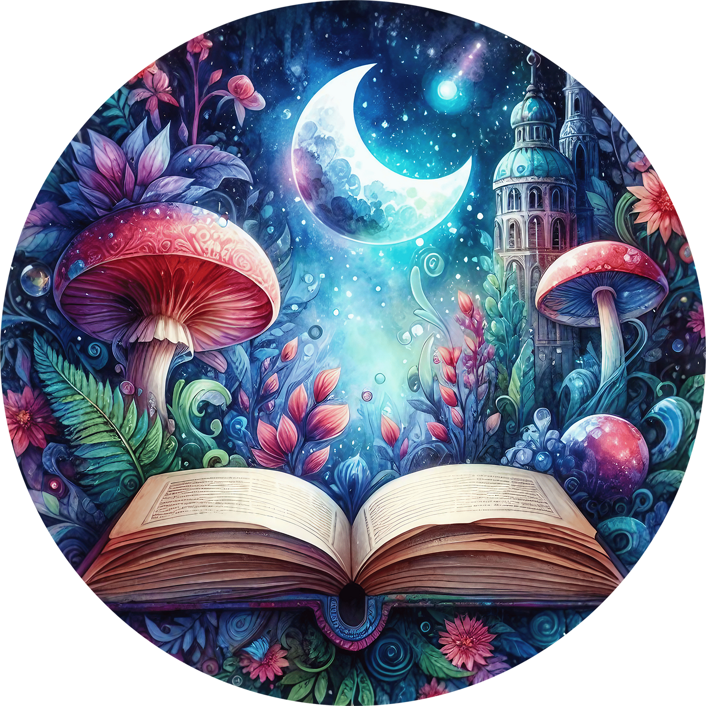 DTF Transfer – Reading Mushroom Multi Sizes (MU-SC003)