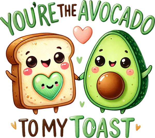 DTF Transfer - Avocado Toast (LV-YM002)