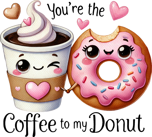 DTF Transfer - Coffee Donut (LV-YM005)