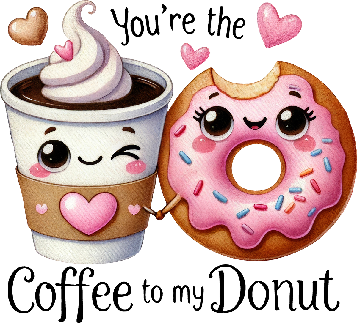 DTF Transfer - Coffee Donut (LV-YM005)