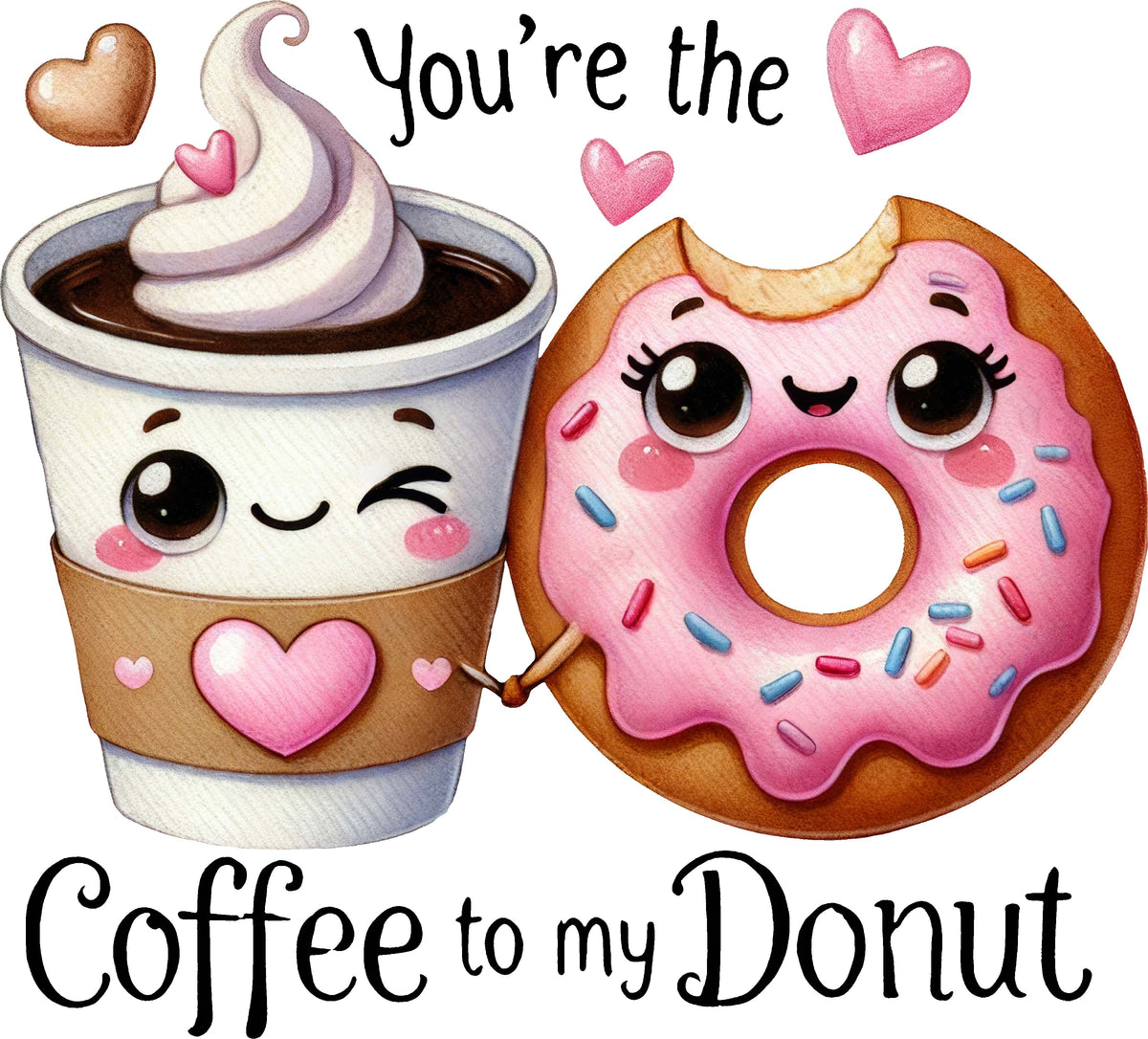 DTF Transfer - Coffee Donut (LV-YM005)
