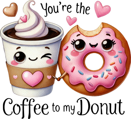 DTF Transfer - Coffee Donut (LV-YM005)