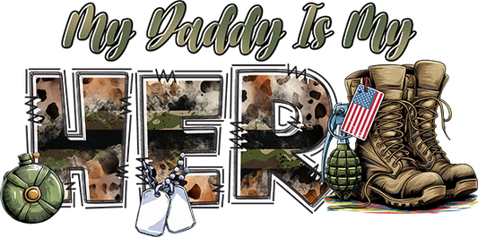 DTF Transfer – Hero Daddy Mil Multi Sizes (ML-DD001)
