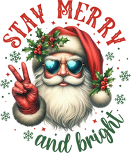 Load image into Gallery viewer, DTF Transfer – 11&quot; Stay Merry and Bright
