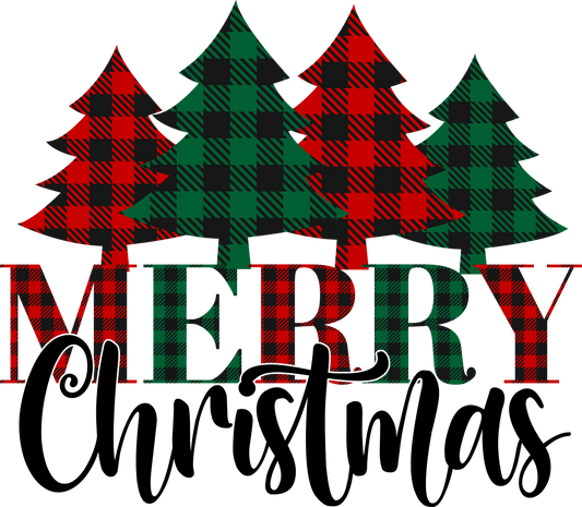 DTF Transfer – 11" Merry Christmas