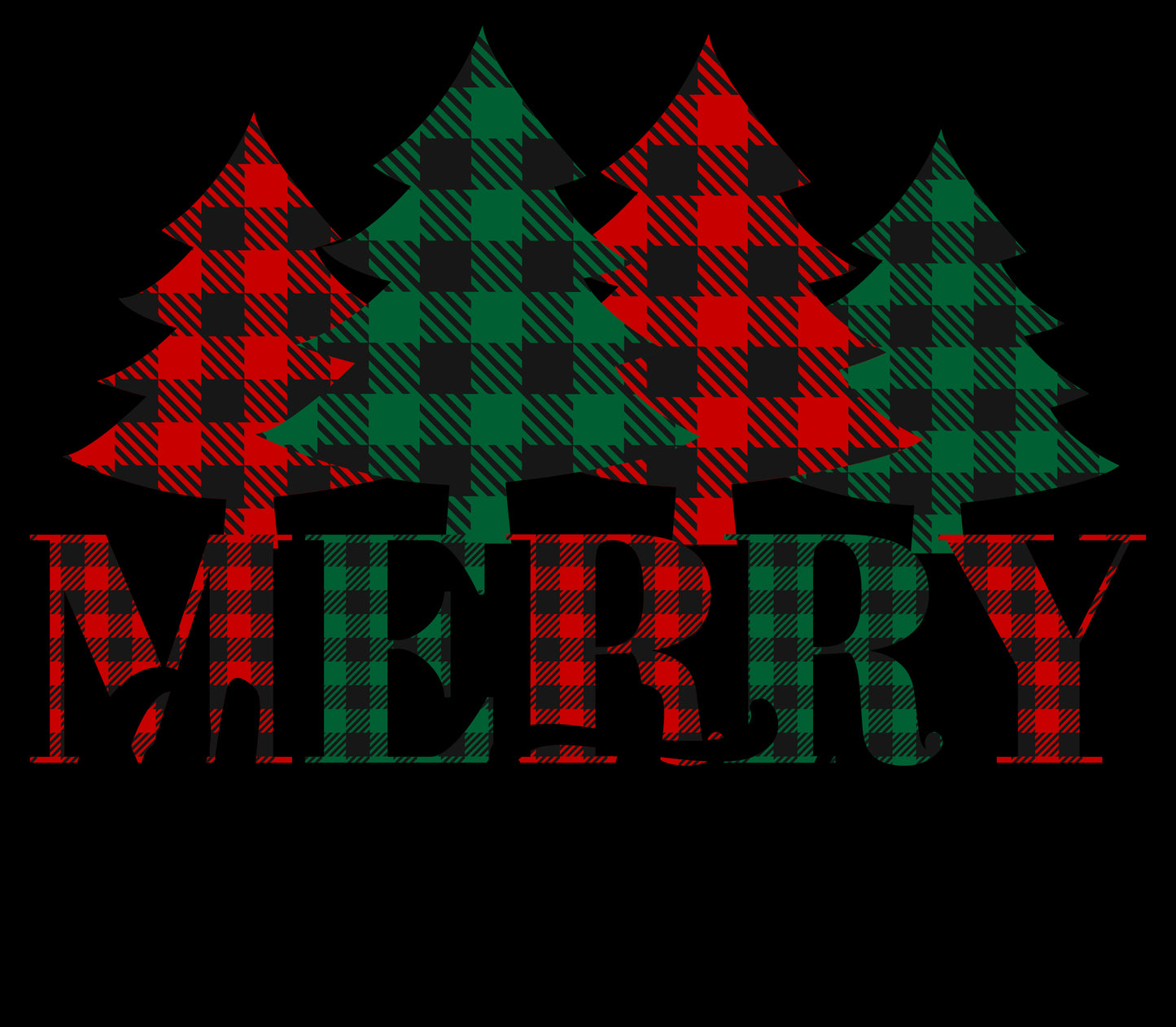 DTF Transfer – 11" Merry Christmas