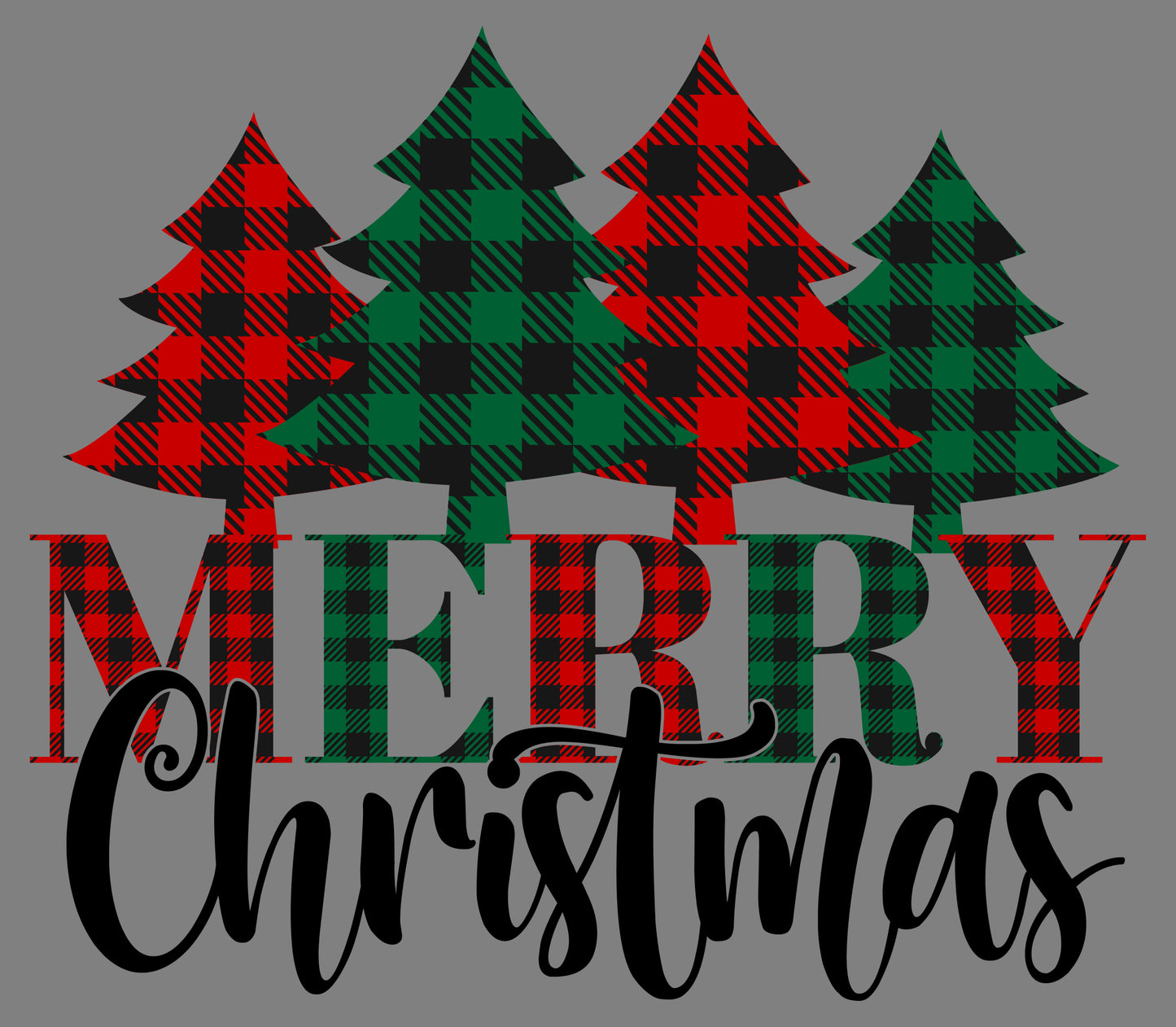 DTF Transfer – 11" Merry Christmas