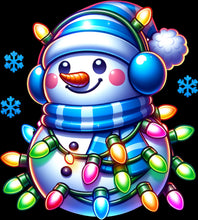 Load image into Gallery viewer, DTF Transfer – Neon Snowman Multi Sizes
