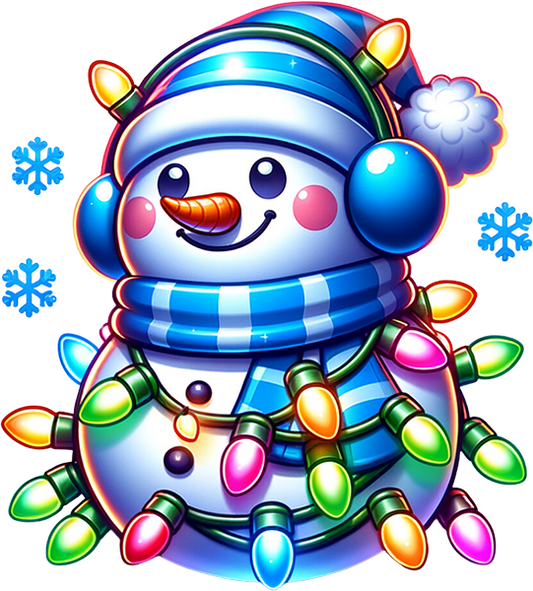 DTF Transfer – Neon Snowman Multi Sizes